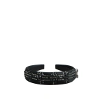 Roger Vivier Très Vivier Hairband in Black Satin | Headbands