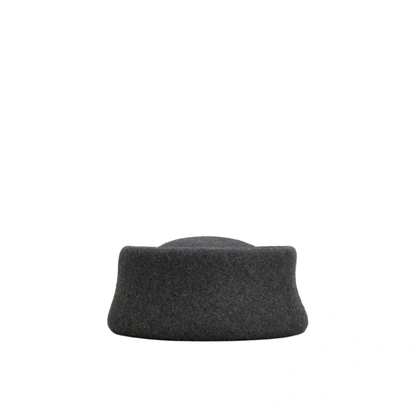 Trompette Hat in Grey Felt