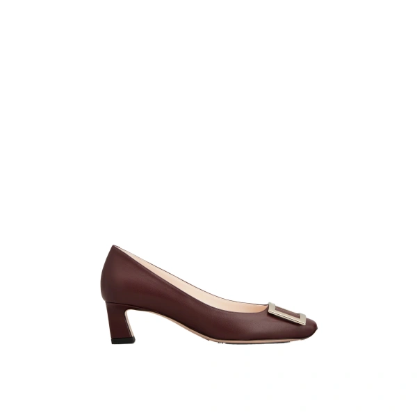 Trompette Pumps 4.5 cm in Burgundy Leather