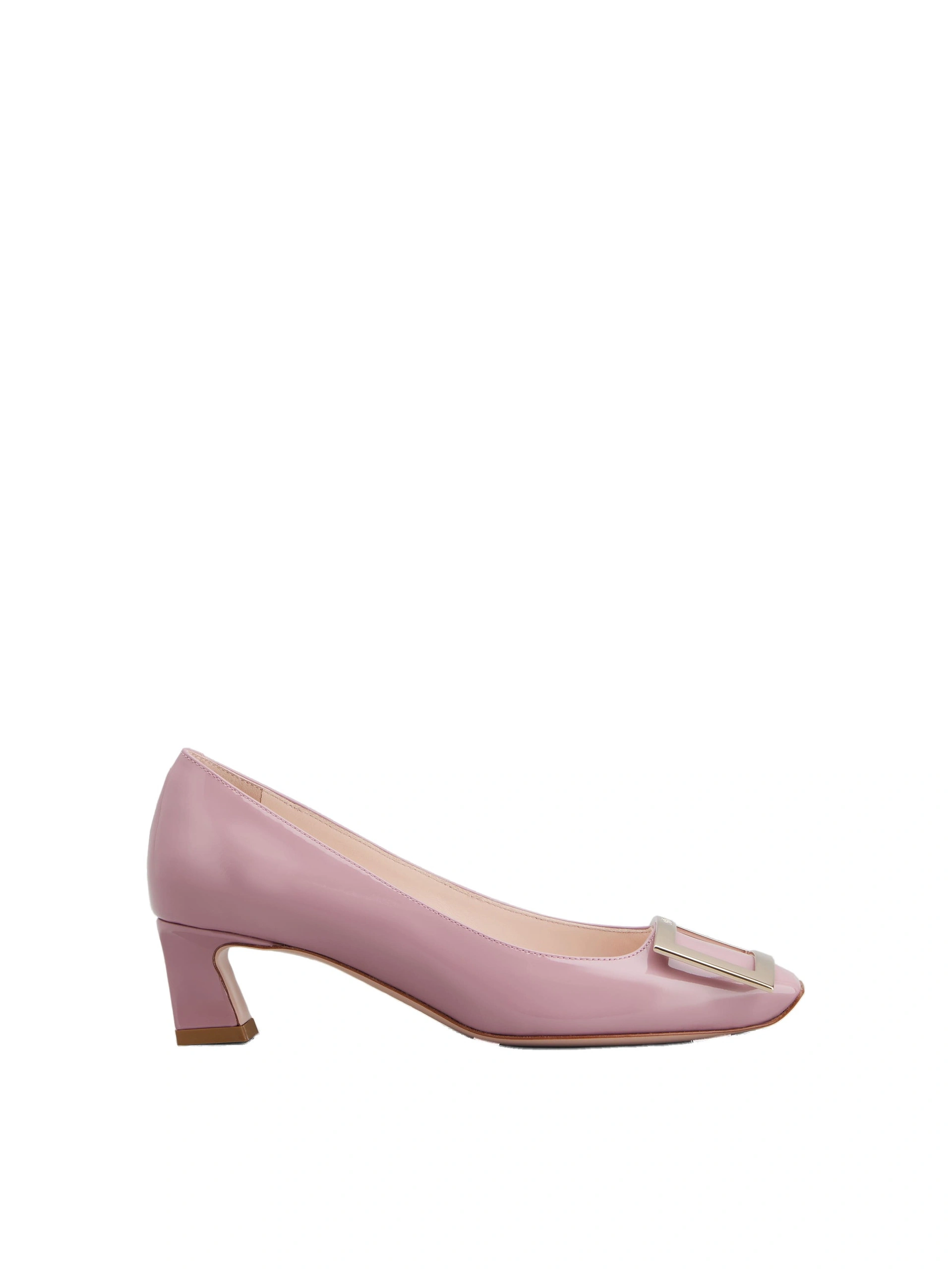 Roger Vivier Trompette Pumps in Pink Patent Leather Roger Vivier Trompette Pumps in Pink Patent Leather | Kitten Heels