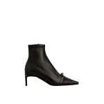 Roger Vivier Viv' Canard Booties in Black Leather | Ankle Boots