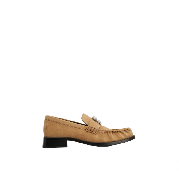 Viv' Rangers Loafers in Beige Suede