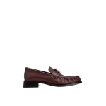 Roger Vivier Viv' Rangers Loafers in Burgundy Leather | Loafers