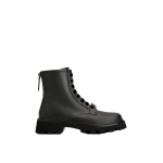 Roger Vivier Viv' Rangers Truck Booties in Black Leather | Ankle Boots