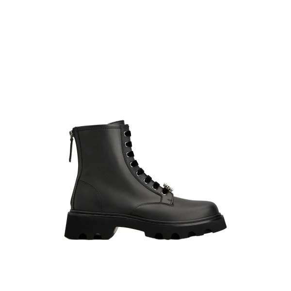 Viv' Rangers Truck Booties in Black Leather