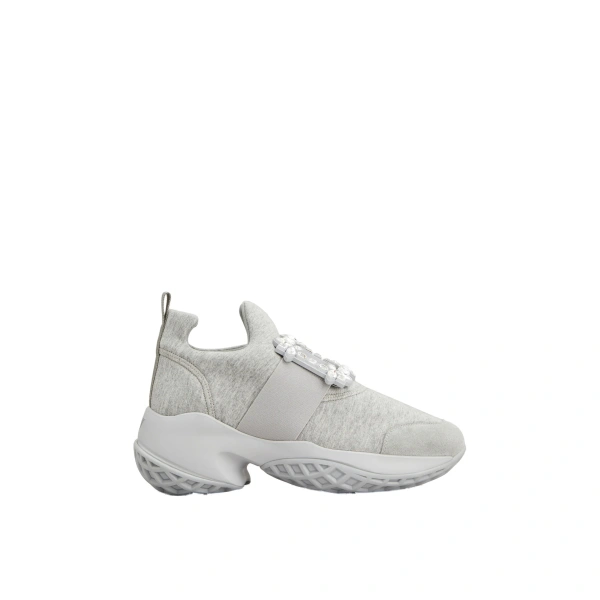 Roger Vivier Viv' Run Sneakers in Grey Jersey | Sneakers