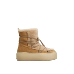Roger Vivier Viv' Up Booties in Camel Suede and Shearling | Ankle Boots