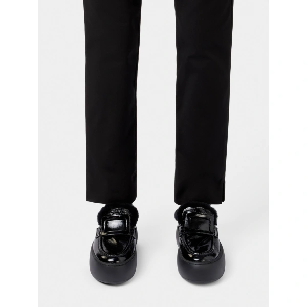 Roger Vivier Viv' Up Mules in Black Patent Leather, view 5 | Mules