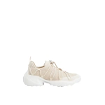 Roger Vivier Viv' Zag Sneakers in Beige Fabric and Suede | Sneakers