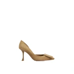 Roger Vivier Viv' in the City D'Orsay Pumps in Beige Suede | Pumps