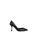 Roger Vivier Viv' in the City D'Orsay Pumps in Black Leather | Pumps