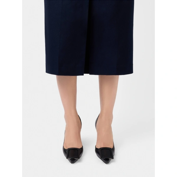 Roger Vivier Viv' in the City D'Orsay Pumps in Black Leather, view 5 | Pumps
