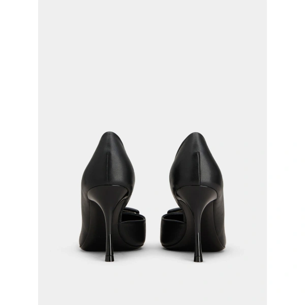 Roger Vivier Viv' in the City D'Orsay Pumps in Black Leather, view 6 | Pumps