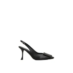 Roger Vivier Viv' in the City Slingback Pumps in Black Leather | Slingbacks
