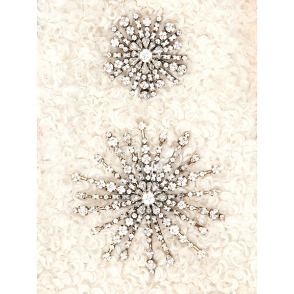Roger Vivier Waistcoat in White Bouclé Jersey, view 5 | Vests & Gilets