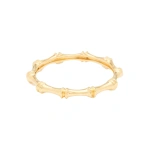 Rosa de la Cruz Bamboo Ring in 18K Yellow Gold | Fine Rings | Coveti