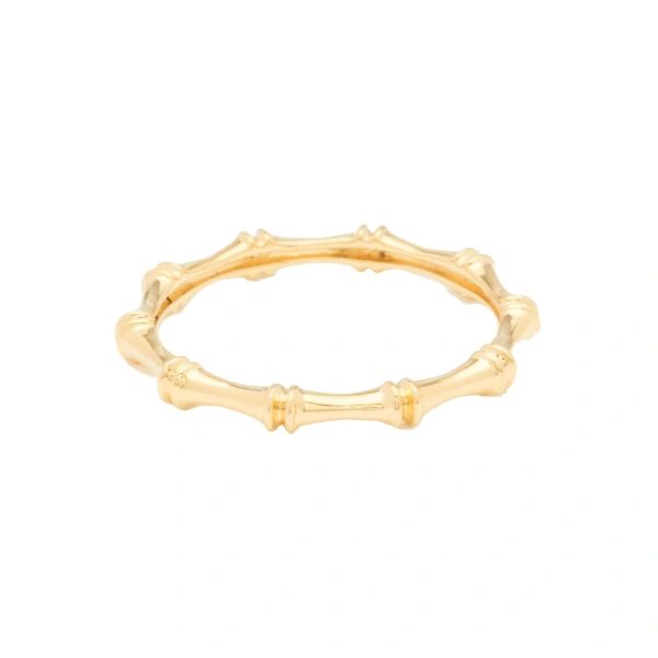 Bamboo Ring in 18K Yellow Gold
