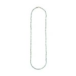 Rosa de la Cruz Beads Gem Necklace in 18K Yellow Gold, Light Jade | Fine Necklaces | Coveti