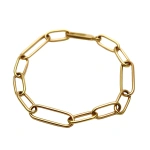 Rosa de la Cruz Chunky Links Bracelet in 18K Yellow Gold | Fine Bracelets | Coveti