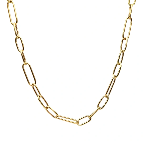 Rosa de la Cruz Chunky Links Necklace in 18K Yellow | Fine Necklaces | Coveti