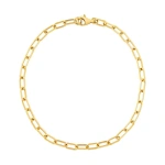Rosa de la Cruz Classic Chunky Chain Bracelet in 18K Yellow Gold | Fine Bracelets | Coveti