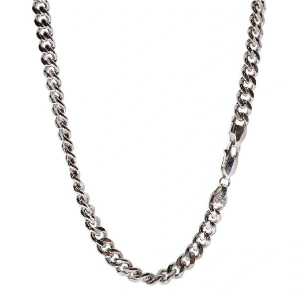 Rosa de la Cruz Curb Chain (925) in 925 Sterling Silver | Fine Necklaces | Coveti