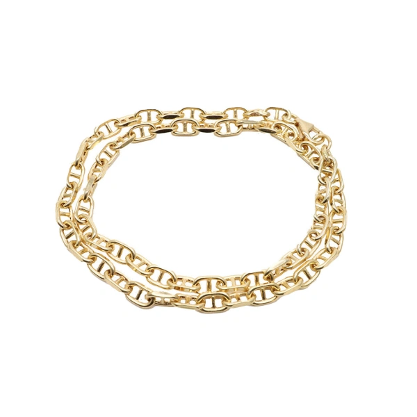 Double Wrap Mariner Link Bracelet