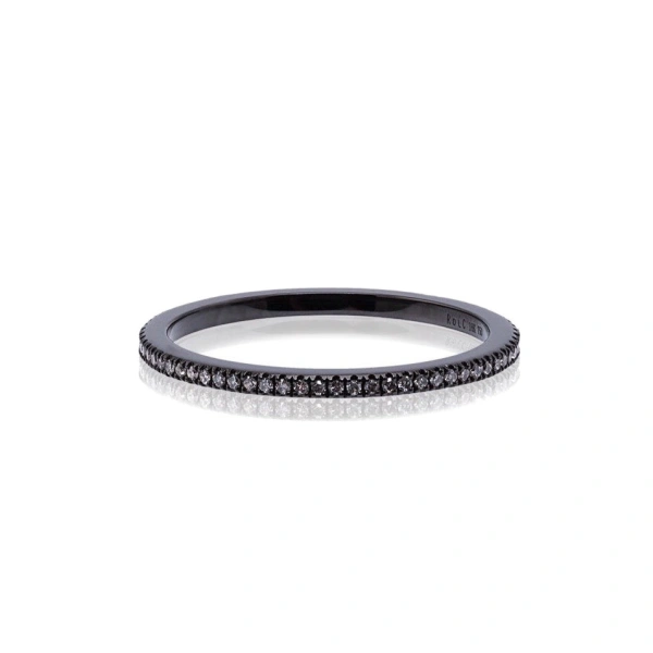 Eternity Ring in 18K Rhodium Gold, White Diamond