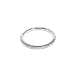 Rosa de la Cruz Eternity Ring in 18K White Gold, White Diamond | Fine Rings | Coveti