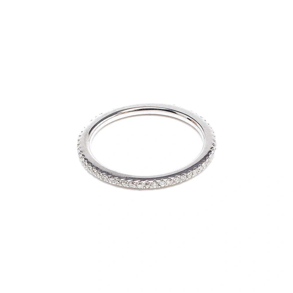 Rosa de la Cruz Eternity Ring in 18K White Gold, White Diamond Rosa de la Cruz Eternity Ring in 18K White Gold, White Diamond | Fine Rings | Coveti