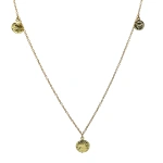 Rosa de la Cruz Five Coin Necklace in 18K Yellow Gold | Fine Necklaces | Coveti