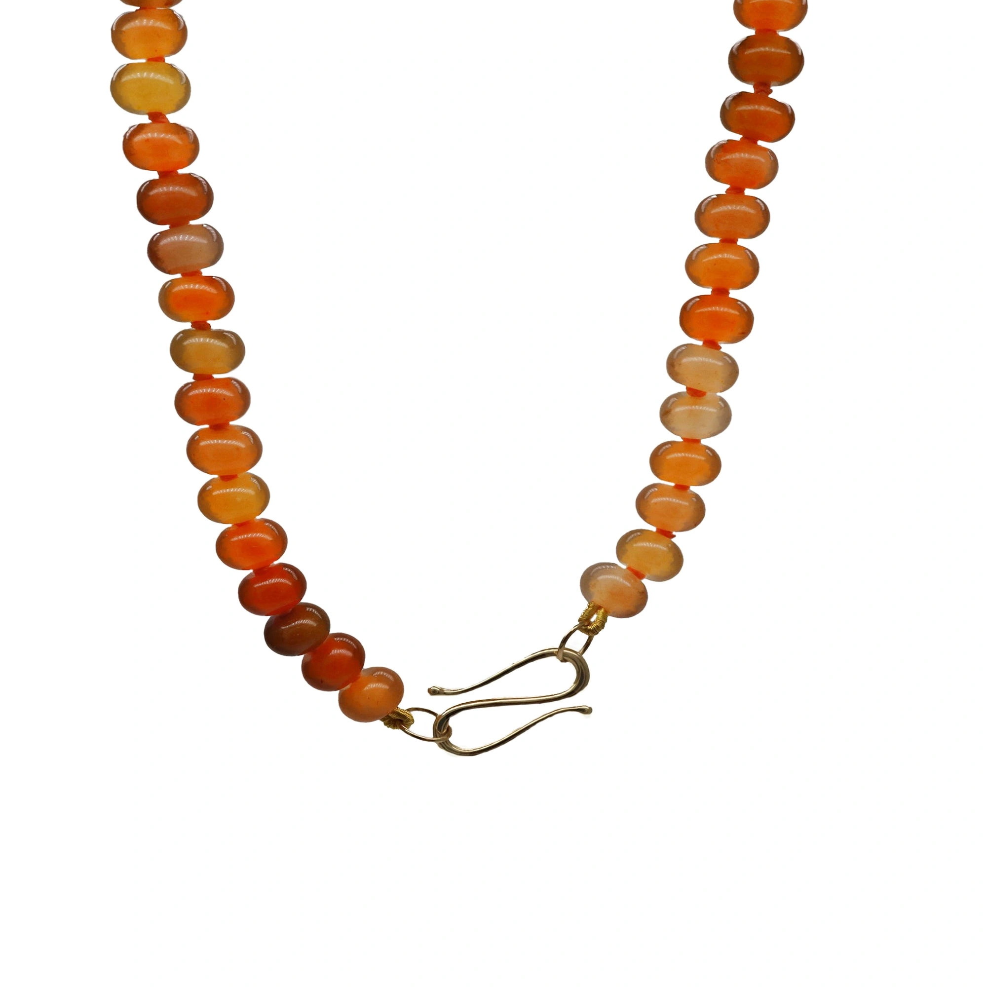 Rosa de la Cruz Gem Rondelle Beads Necklace in Red Aventurine Rosa de la Cruz Gem Rondelle Beads Necklace in Red Aventurine | Fine Necklaces | Coveti
