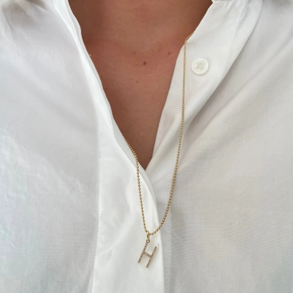 Rosa de la Cruz Gold Ball Chain in 18K Yellow Gold | Fine Necklaces | Coveti
