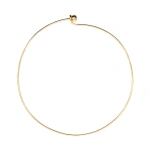 Rosa de la Cruz Gold Ball Wire Necklace in 18K Yellow Gold | Fine Necklaces | Coveti