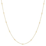 Rosa de la Cruz Gold Dot Necklace in 18K Yellow Gold | Fine Necklaces | Coveti
