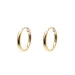Rosa de la Cruz Gold Mini Hoops in 18K Yellow Gold, Pair | Fine Earrings | Coveti