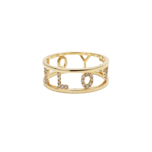 I Love You Text Ring