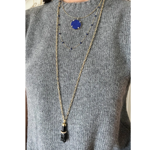 Rosa de la Cruz Mariner Link Chain in 18K Yellow Gold | Fine Necklaces | Coveti