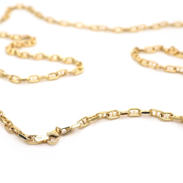 Rosa de la Cruz Mariner Link Chain in 18K Yellow Gold | Fine Necklaces | Coveti