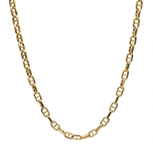 Rosa de la Cruz Mariner Link Chain in 18K Yellow Gold | Fine Necklaces | Coveti