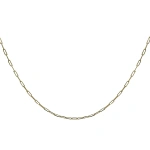 Rosa de la Cruz Paperclip Chain in 18K Yellow | Fine Necklaces | Coveti