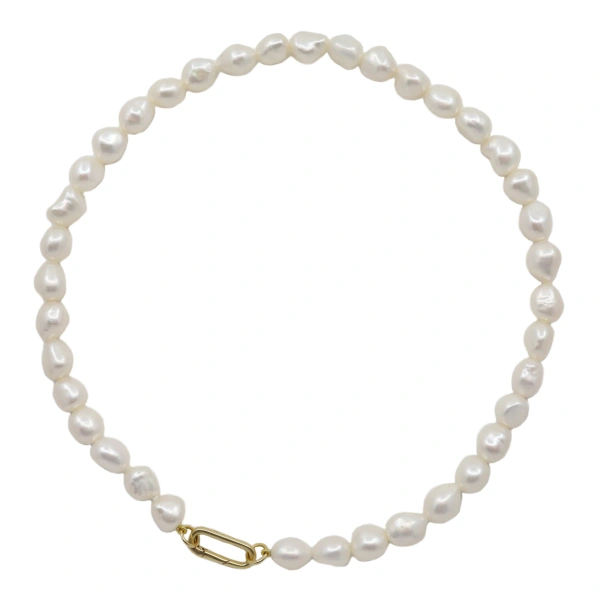 Rosa de la Cruz Pearls 42cm in 18K Yellow Gold | Fine Necklaces | Coveti