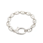 Rosa de la Cruz Puff Mariner Link Bracelet in 925 Sterling Silver | Fine Bracelets | Coveti