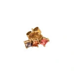 Rosa de la Cruz Rainbow Sapphire Earring in 18K Yellow Gold, Multi Sapphire, Single, Ref. RBW6001AS | Fine Earrings | Coveti