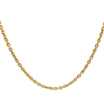 Rosa de la Cruz Rectangular Trace Chain in 18K Yellow Gold | Fine Necklaces | Coveti
