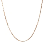 Rosa de la Cruz Rolo Chain in 18K Rose Gold | Fine Necklaces | Coveti