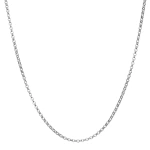 Rosa de la Cruz Rolo Chain in 18K White Gold | Fine Necklaces | Coveti