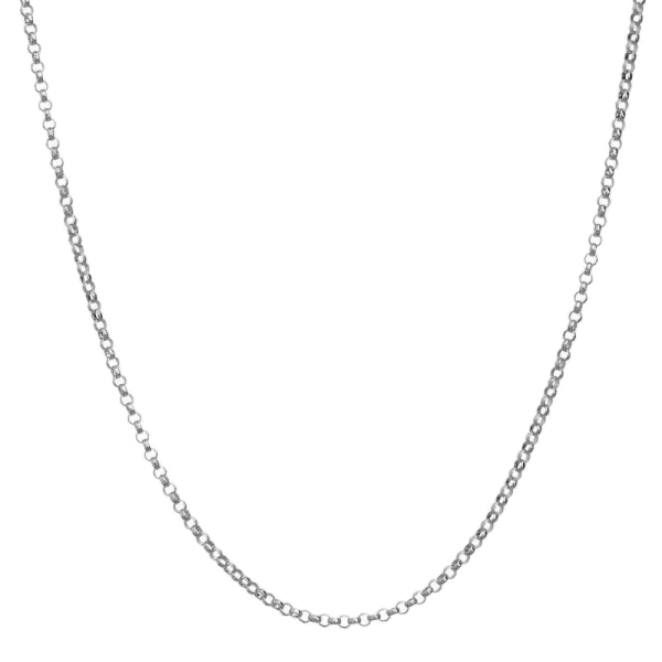 Rolo Chain in 18K White Gold