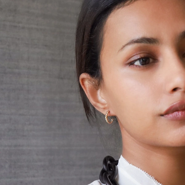 Rosa de la Cruz Rope Hoops | Fine Earrings | Coveti