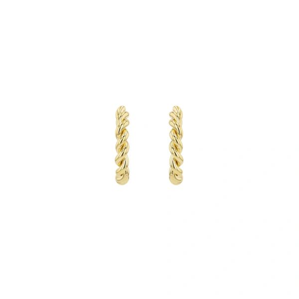 Rosa de la Cruz Rope Hoops | Fine Earrings | Coveti